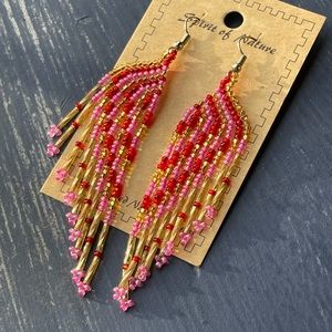 Native American Inspired Seed Bead Earrings